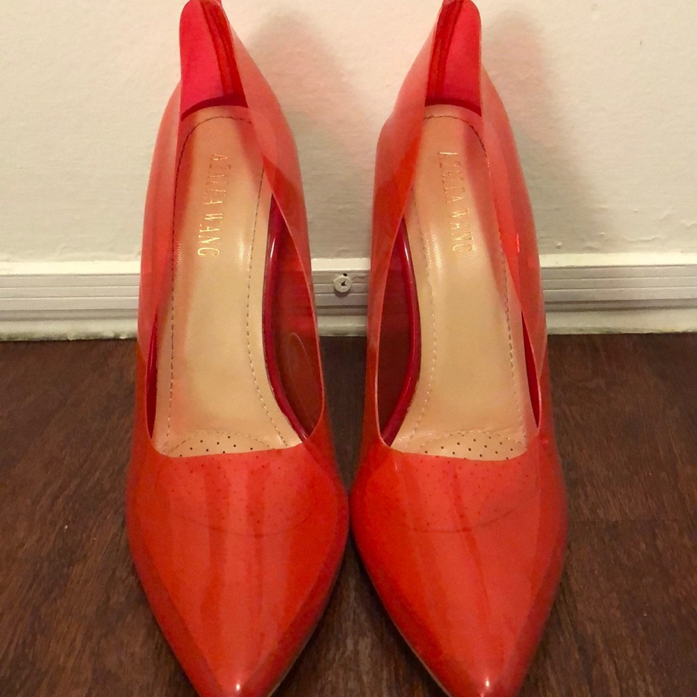 SEXY PUMPS! Red PVC heels